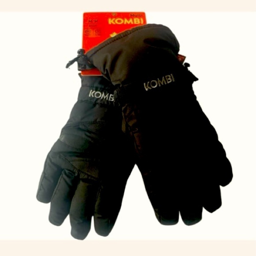 🆕 Kombi Primaloft Ski Gloves Waterproof Cold Factor 3 Breathable Women’s Black M